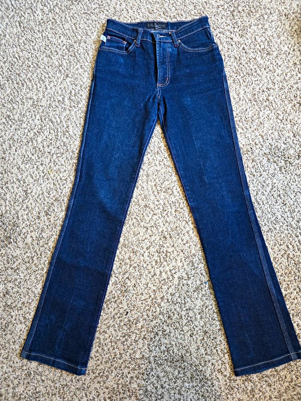 Baby Phat Women's VINTAGE Dark Wash Blue Denim Skinny Low Rise MADE IN USA